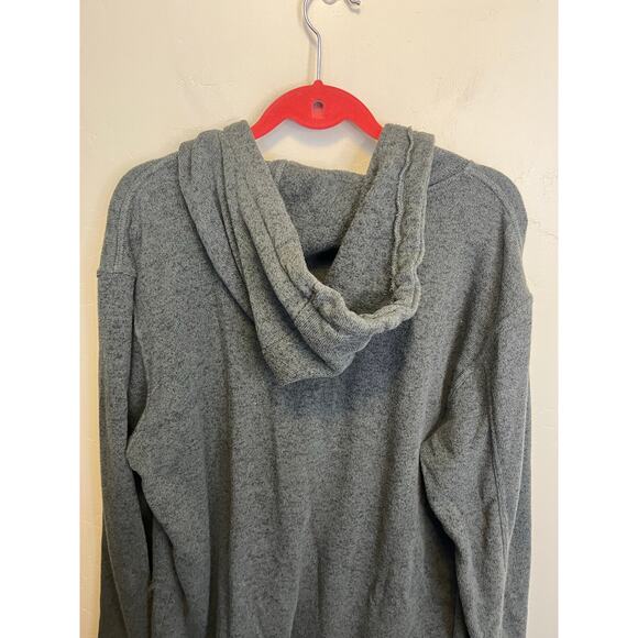 Vans Men's Button Up Grey Sweatshirt Hoodie Knit Skater Jacket Size XL - Picture 9 of 10